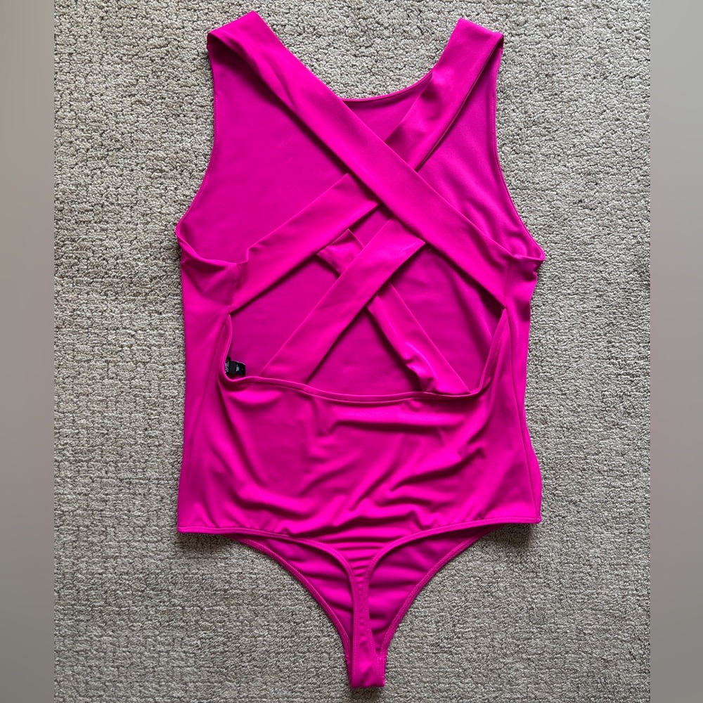 Express Body Contour Strappy Back Bodysuit